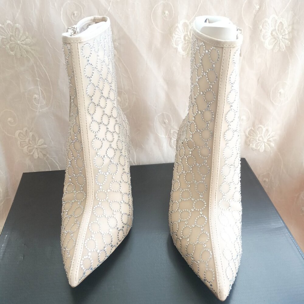 INC International Concepts Darissa Mesh Dress Bootie Nude 7 M MSRP $129 - Picture 2 of 10